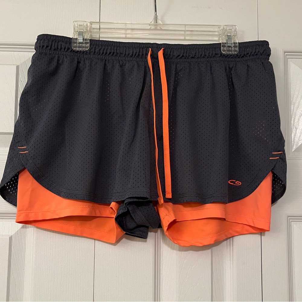 Champion Duodry+ Peach and Gray Shorts